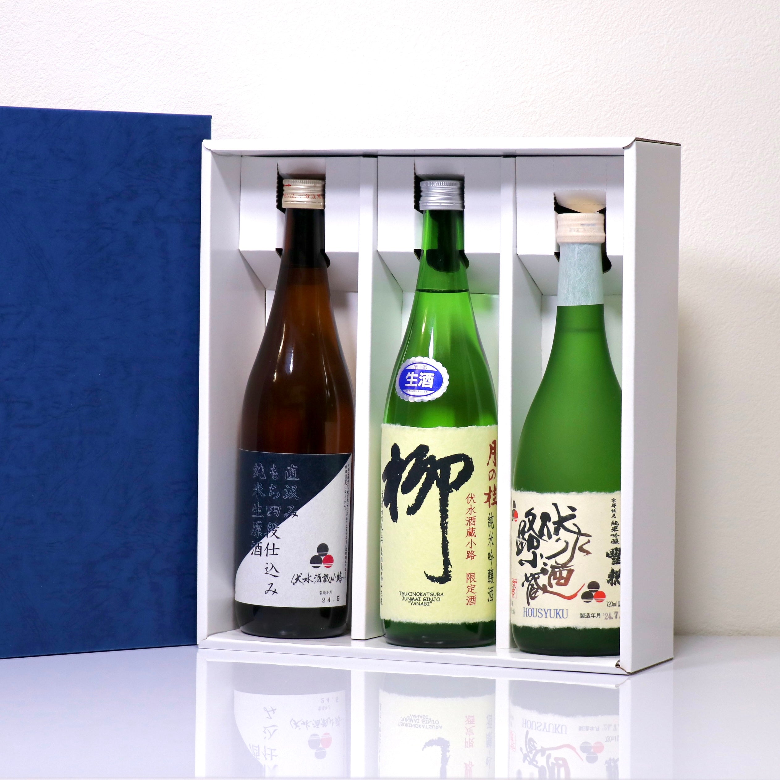四合瓶3本入りギフトボックス – 伏水酒蔵堂オンラインショップ